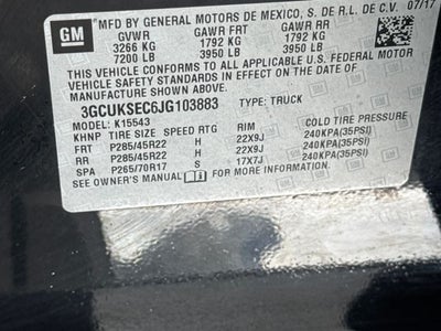 2018 Chevrolet Silverado 1500 LTZ 2LZ