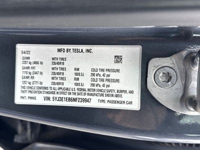 2022 Tesla Model 3 Long Range