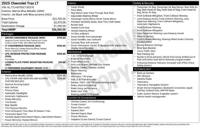 2025 Chevrolet Trax LT