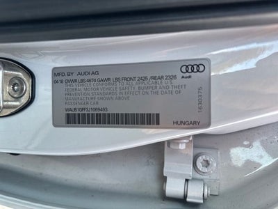 2018 Audi S3 2.0T Premium Plus quattro