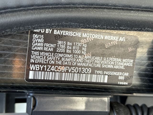 2015 BMW i3 with Range Extender