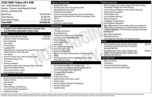 2023 GMC Yukon AT4
