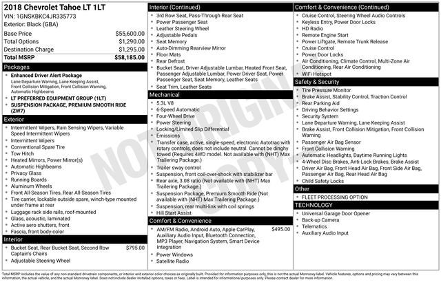 2018 Chevrolet Tahoe LT