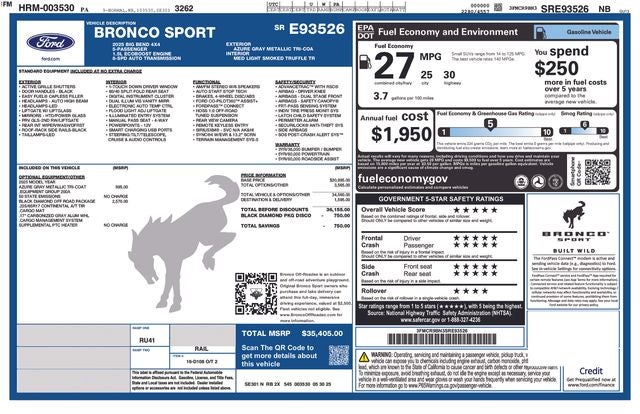 2025 Ford Bronco Sport Big Bend