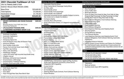 2021 Chevrolet TrailBlazer LS