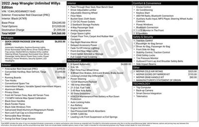 2022 Jeep Wrangler Unlimited Willys