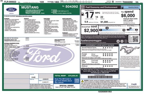2026 Ford Mustang Dark Horse