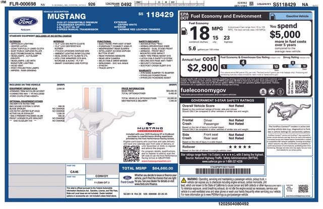 2025 Ford Mustang GT Premium