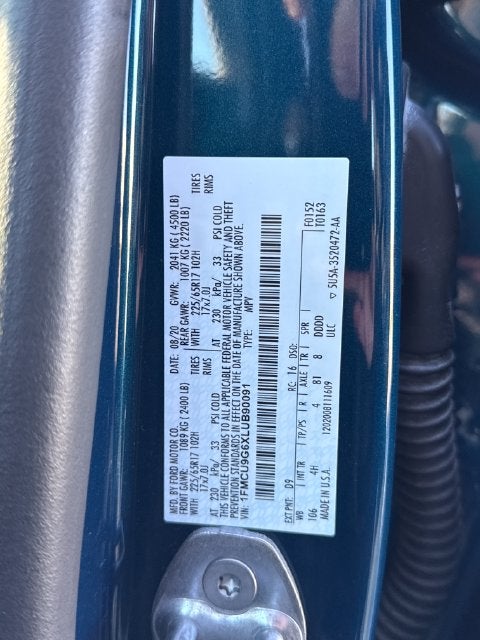 2020 Ford Escape SE