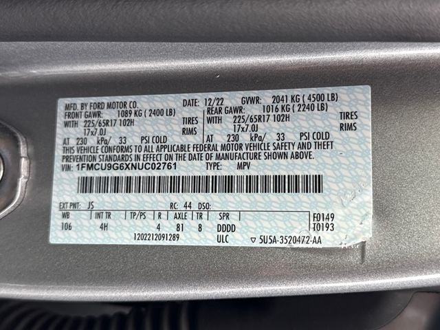 2022 Ford Escape SE