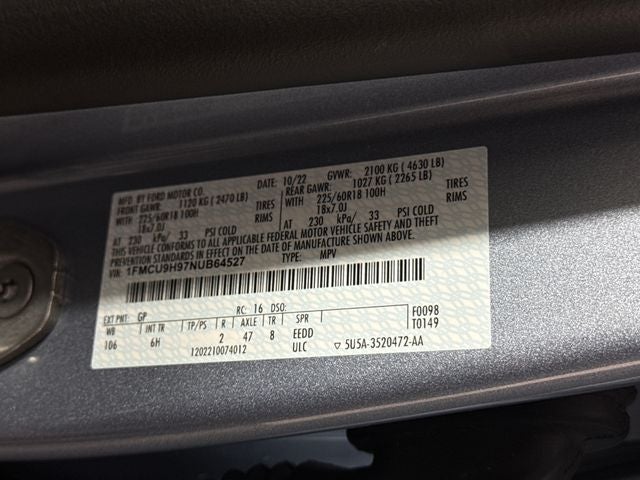 2022 Ford Escape SEL