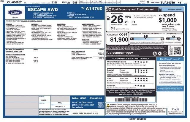 2026 Ford Escape ST-Line Select