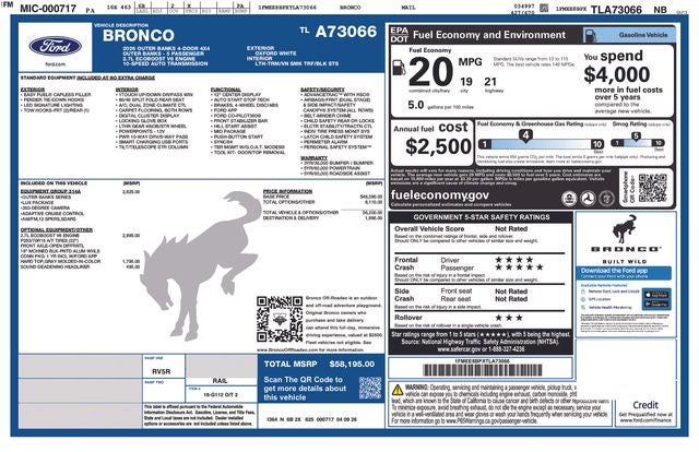 2026 Ford Bronco Outer Banks