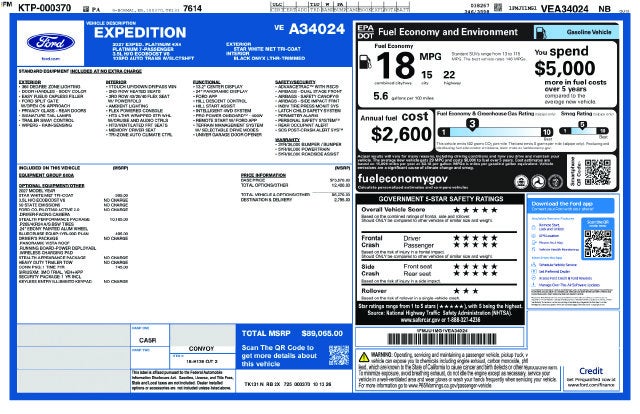 2027 Ford Expedition Platinum