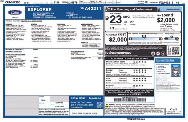 2027 Ford Explorer Active