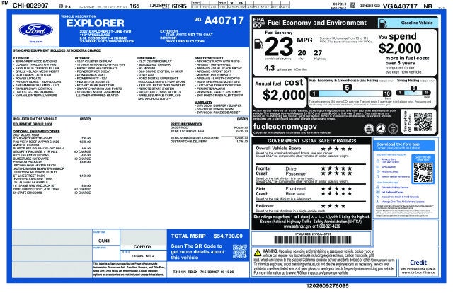 2027 Ford Explorer ST-Line
