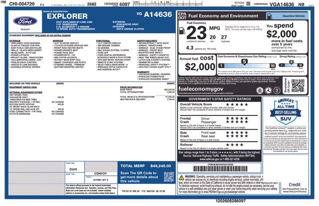 2027 Ford Explorer ST-Line