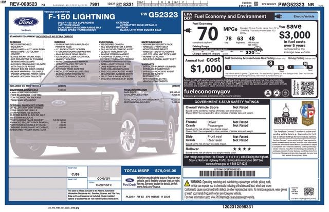 2023 Ford F-150 Lightning Lariat