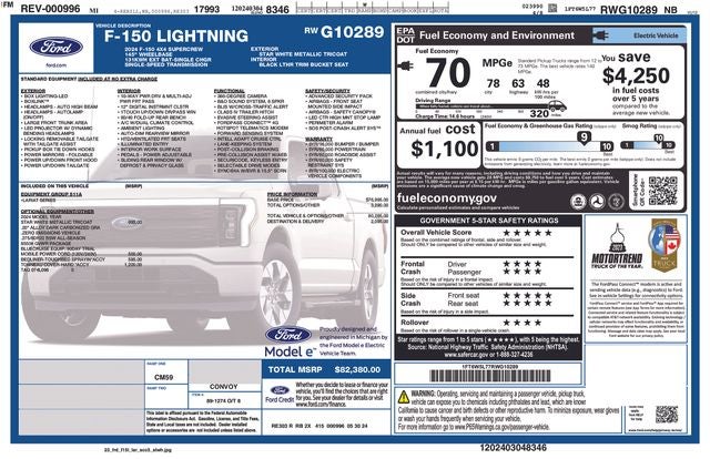 2024 Ford F-150 Lightning Lariat