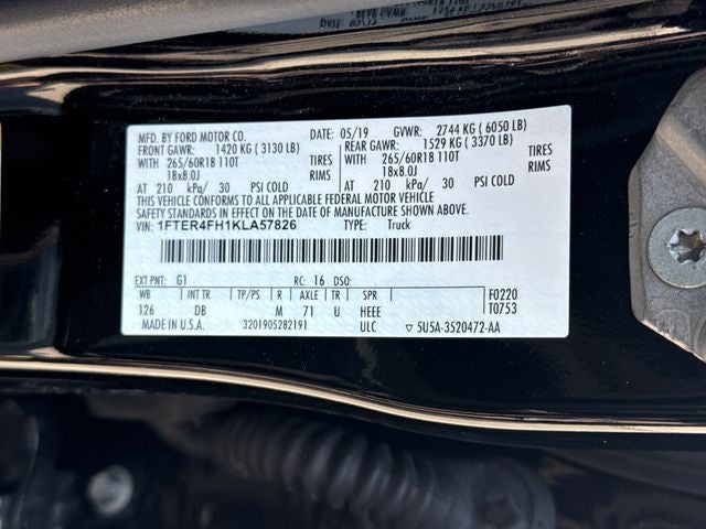 2019 Ford Ranger Lariat