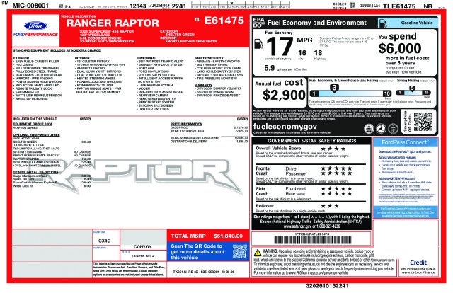 2026 Ford Ranger Raptor