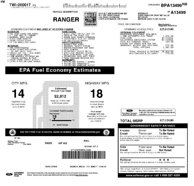 2011 Ford Ranger Sport