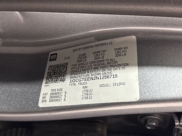 2022 Chevrolet Colorado ZR2