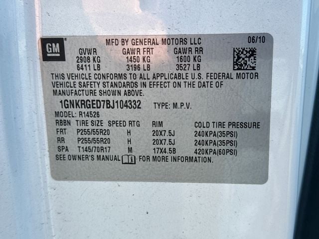 2011 Chevrolet Traverse LT 1LT