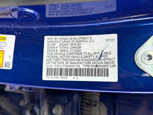 2021 Honda Accord Sport Special Edition