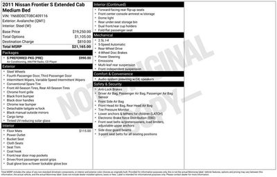 2011 Nissan Frontier S