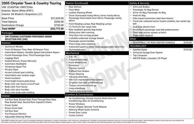 2005 Chrysler Town & Country Touring