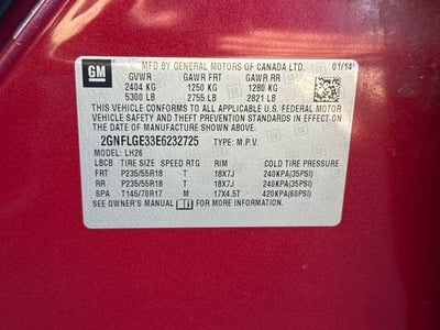 2014 Chevrolet Equinox LT 2LT