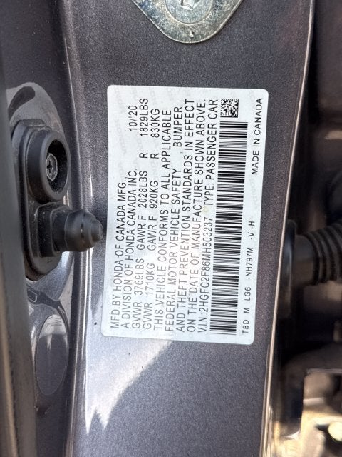 2021 Honda Civic Sport