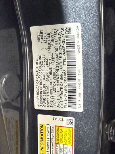 2024 Honda Civic Sport