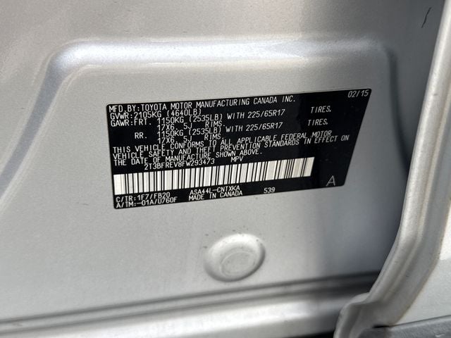 2015 Toyota RAV4 LE