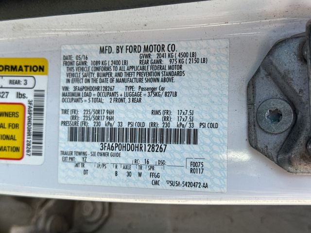 2017 Ford Fusion SE