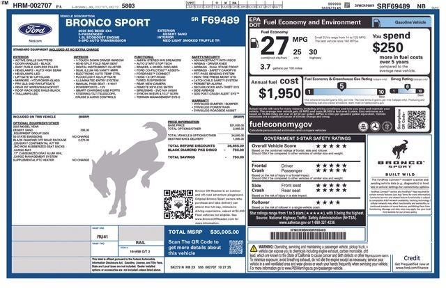 2025 Ford Bronco Sport Big Bend