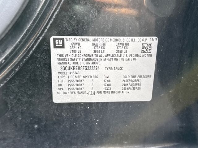 2015 Chevrolet Silverado 1500 LT LT1