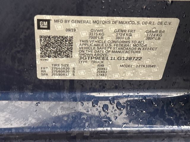 2020 GMC Sierra 1500 AT4