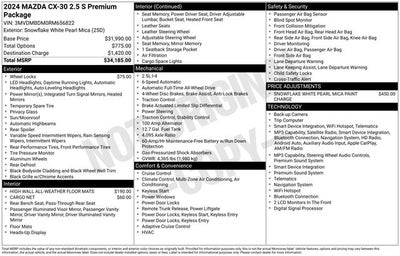 2024 Mazda Mazda CX-30 2.5 S Premium Package