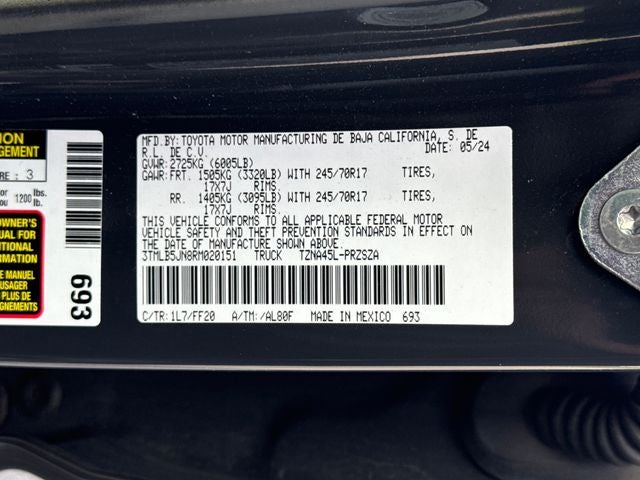 2024 Toyota Tacoma SR5