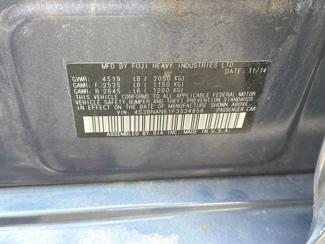 2015 Subaru Legacy 2.5i Limited