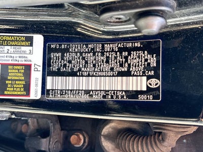 2017 Toyota Camry SE