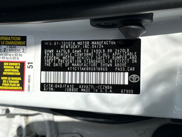 2024 Toyota Camry LE