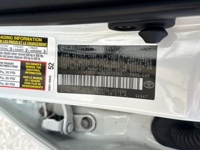 2020 Toyota Camry Hybrid XLE