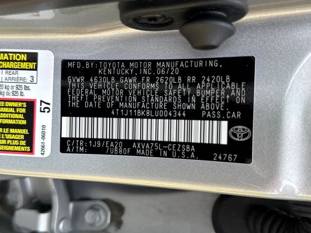 2020 Toyota AWD Camry SE