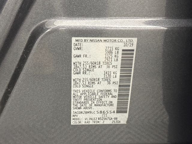 2020 Nissan Pathfinder SV