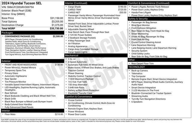 2024 Hyundai Tucson SEL