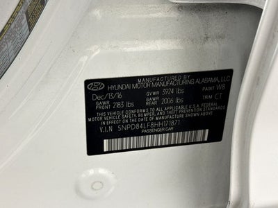 2017 Hyundai Elantra Value Edition