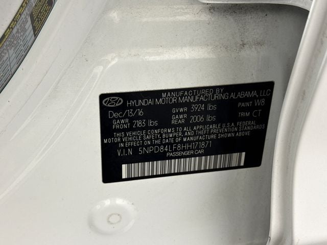 2017 Hyundai Elantra Value Edition